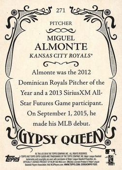 2016 Topps Gypsy Queen #271 Miguel Almonte Back