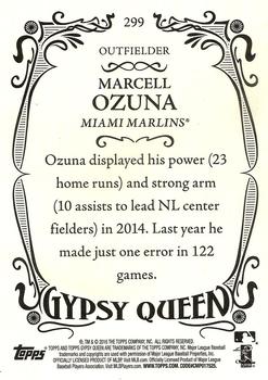 2016 Topps Gypsy Queen #299 Marcell Ozuna Back