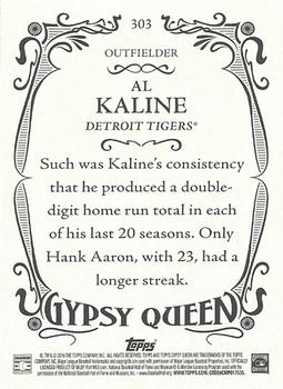 2016 Topps Gypsy Queen #303 Al Kaline Back