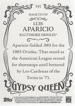 2016 Topps Gypsy Queen #335 Luis Aparicio Back