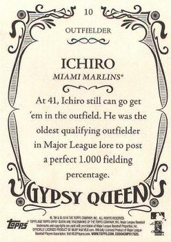 2016 Topps Gypsy Queen #10 Ichiro Back
