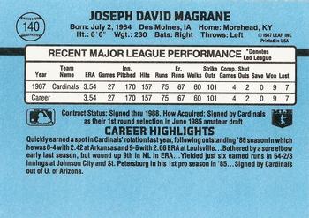 1988 Donruss #140 Joe Magrane Back