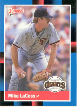 1988 Donruss #436 Mike LaCoss Front