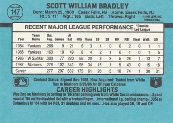 1988 Donruss #147 Scott Bradley Back