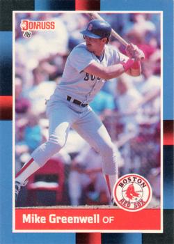 1988 Donruss #339 Mike Greenwell Front