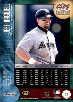 1998 Pacific Revolution #65 Jeff Bagwell Back