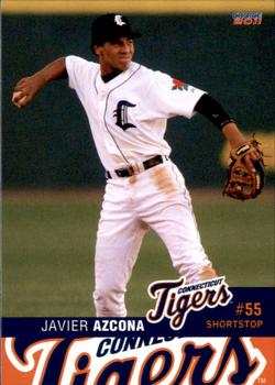 2011 Choice Connecticut Tigers #07 Javier Azcona Front