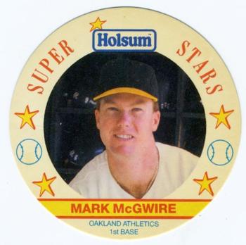 1989 Holsum Discs #14 Mark McGwire Front