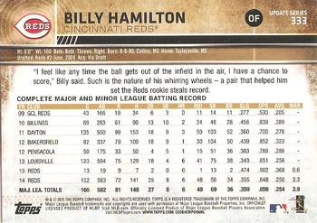 2015 Topps Update - Throwback Variations #333 Billy Hamilton Back