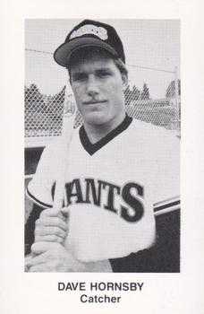 1985 Pacific Everett Giants II #NNO Dave Hornsby Front