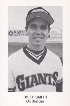 1985 Pacific Everett Giants II #NNO Billy Smith Front