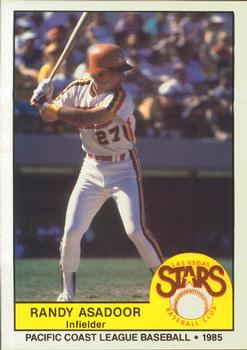 1985 Cramer Las Vegas Stars #116 Randy Asadoor Front