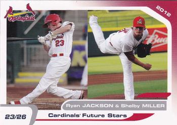 2012 Grandstand Springfield Cardinals #NNO Ryan Jackson / Shelby Miller Front