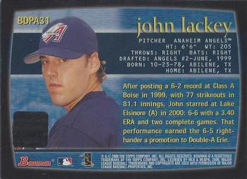 2000 Bowman Draft Picks & Prospects - Autographs #BDPA31 John Lackey  Back