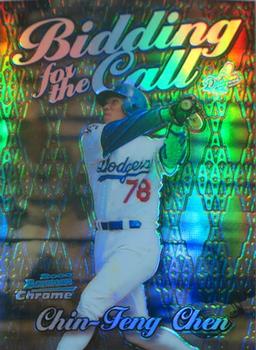 2000 Bowman Chrome - Bidding for the Call Refractors #BC6 Chin-Feng Chen  Front