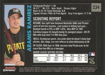 2000 Bowman Chrome - Retro/Future #234 Aramis Ramirez  Back
