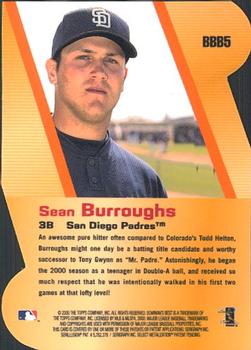 2000 Bowman's Best - Best Bets #BBB5 Sean Burroughs  Back