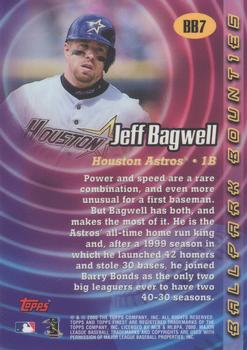 2000 Finest - Ballpark Bounties #BB7 Jeff Bagwell  Back