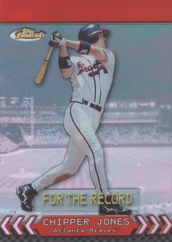 2000 Finest - For the Record #FR10b Chipper Jones Front