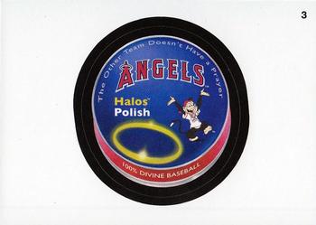 2016 Topps MLB Wacky Packages #3 Angels Halo Polish Front
