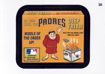 2016 Topps MLB Wacky Packages #35 Padres Deep Friar Front
