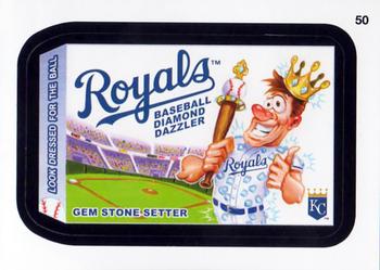 2016 Topps MLB Wacky Packages #50 Royals Dazzler Front