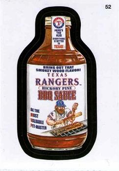 2016 Topps MLB Wacky Packages #52 Rangers BBQ Sauce Front