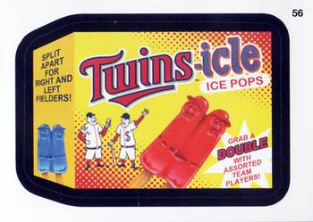 2016 Topps MLB Wacky Packages #56 Twins-icle Ice Pops Front