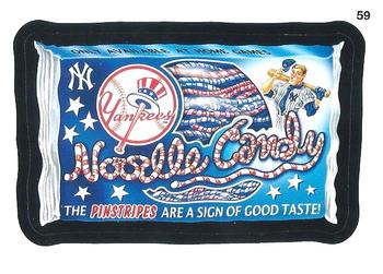 2016 Topps MLB Wacky Packages #59 Yankees Noodle Candy Front