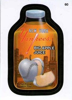 2016 Topps MLB Wacky Packages #60 Yankees Big Apple Juice Front