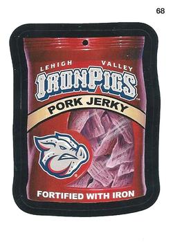 2016 Topps MLB Wacky Packages #68 Lehigh Valley IronPigs Jerky Front