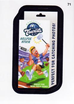2016 Topps MLB Wacky Packages #71 Asheville Tourists Selfie Stick Front