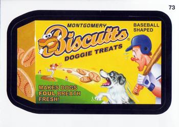 2016 Topps MLB Wacky Packages #73 Montgomery Biscuits Doggie Treats Front