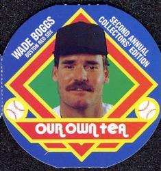 1988 Our Own Tea Discs #1 Wade Boggs Front