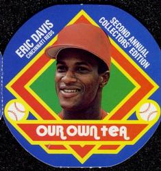 1988 Our Own Tea Discs #12 Eric Davis Front