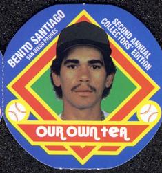 1988 Our Own Tea Discs #15 Benito Santiago Front
