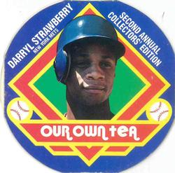 1988 Our Own Tea Discs #17 Darryl Strawberry Front