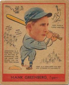1938 Goudey Heads-Up (R323) #277 Hank Greenberg Front