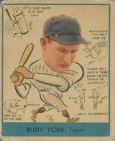 1938 Goudey Heads-Up (R323) #284 Rudy York Front