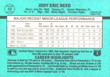 1988 Donruss The Rookies #44 Jody Reed Back