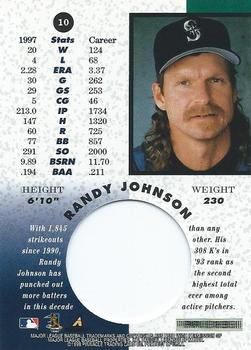 1998 Pinnacle Mint Collection #10 Randy Johnson Back