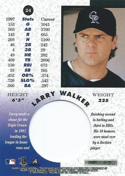 1998 Pinnacle Mint Collection #24 Larry Walker Back
