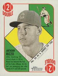 2015 Topps Heritage '51 - Mini Black Back #55 Anthony Rizzo Front