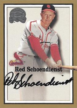 2000 Fleer Greats of the Game - Autographs #NNO Red Schoendienst Front