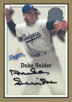 2000 Fleer Greats of the Game - Autographs #NNO Duke Snider Front