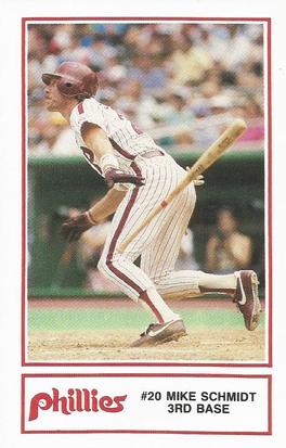 1986 Philadelphia Phillies Fire Safety #10 Mike Schmidt Front