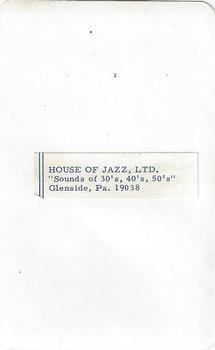 1971 House of Jazz #NNO Stan Lopata Back
