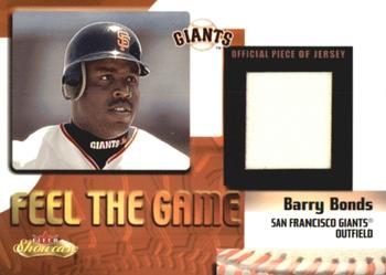 2000 Fleer Showcase - Feel the Game #NNO Barry Bonds  Front