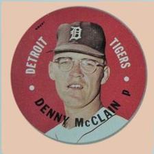 1967 Topps Discs #NNO Denny McLain Front