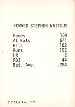 1975 TCMA 1950 Philadelphia Phillies/Whiz Kids #30 Eddie Waitkus Back